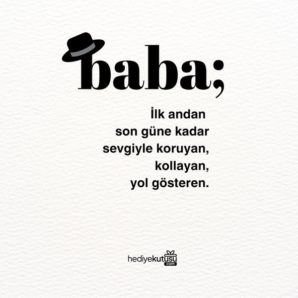Babalar Günü Tebrik Kartı - Hediye Kutusu