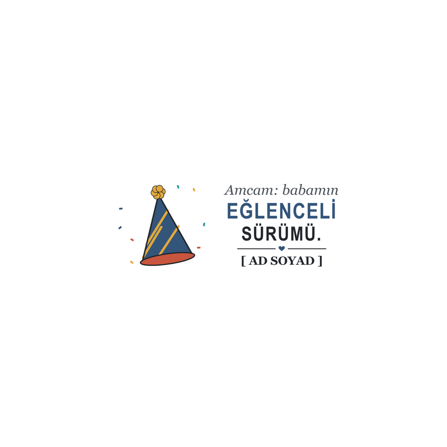 Babamın Eğlenceli Sürümü - İsimli Amca Kupası - Hediye Kutusu