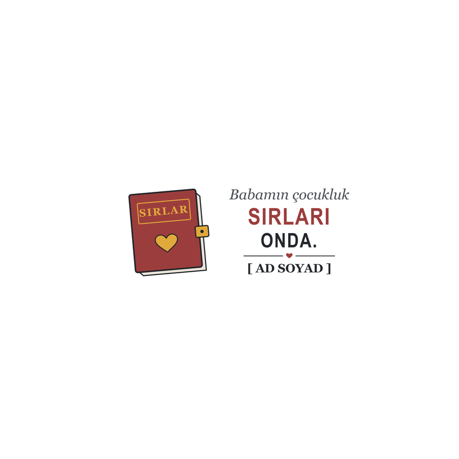 Babamın Sırları - İsimli Babaanne Kupası - Hediye Kutusu