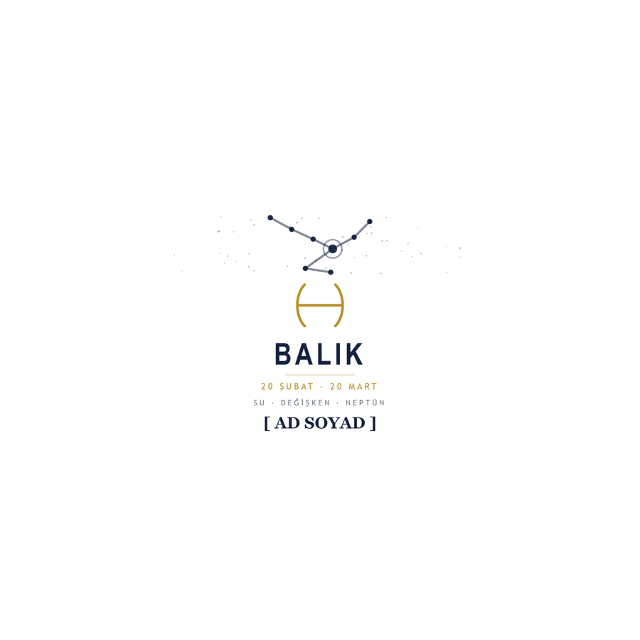 Balık Burcu İsimli Kupa - Hediye Kutusu