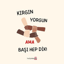 Başı Hep Dik Motivasyon Kartı