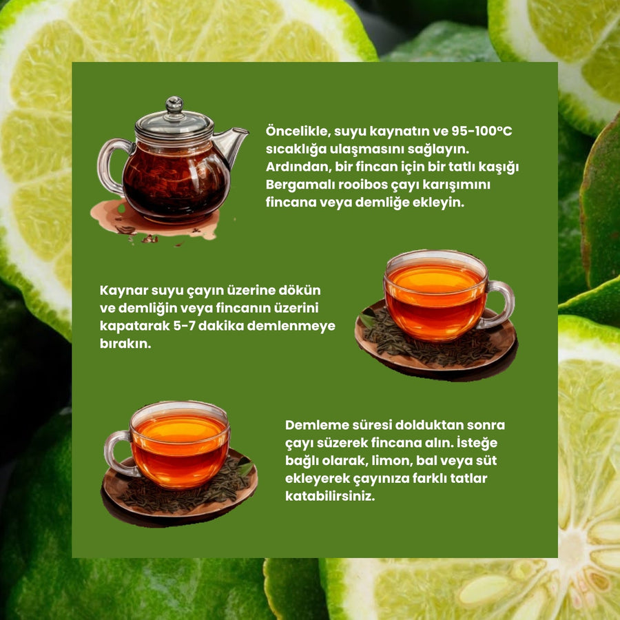 Begamotlu Rooibos Çayı 50 Gram - Hediye Kutusu