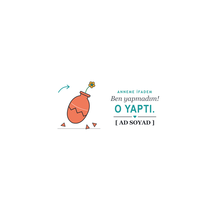 Ben Yapmadım - İsimli Kardeş Kupası - Hediye Kutusu