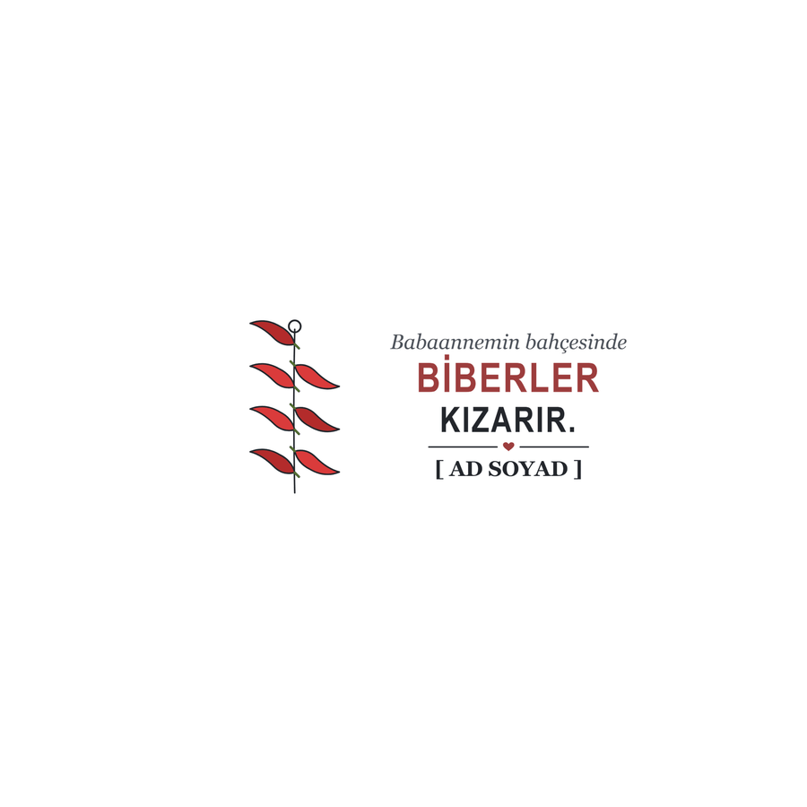 Biberler Kızarır - İsimli Babaanne Kupası - Hediye Kutusu