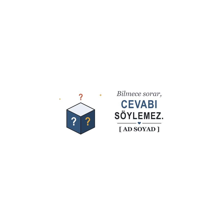 Bilmece Sorar - İsimli Amca Kupası - Hediye Kutusu