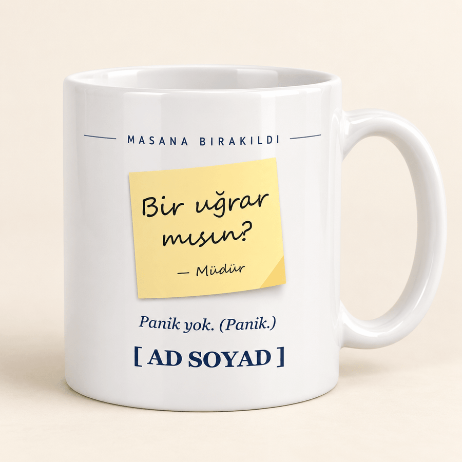 "Bir Uğrar mısın?" Notlu Müdür Kupası - Hediye Kutusu