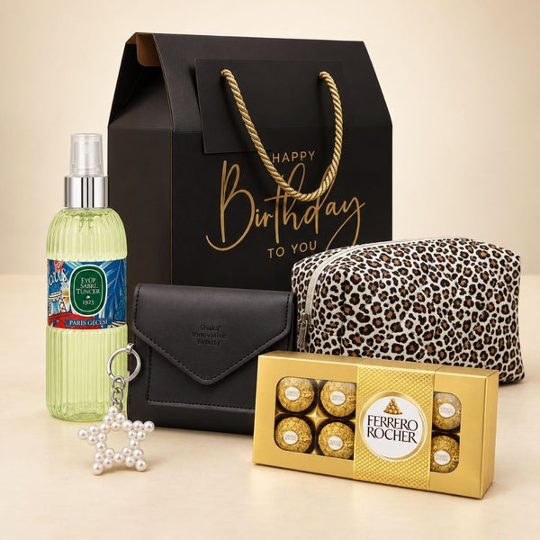 Black & Gold Doğum Günü Hediye Kutusu - Hediye Kutusu