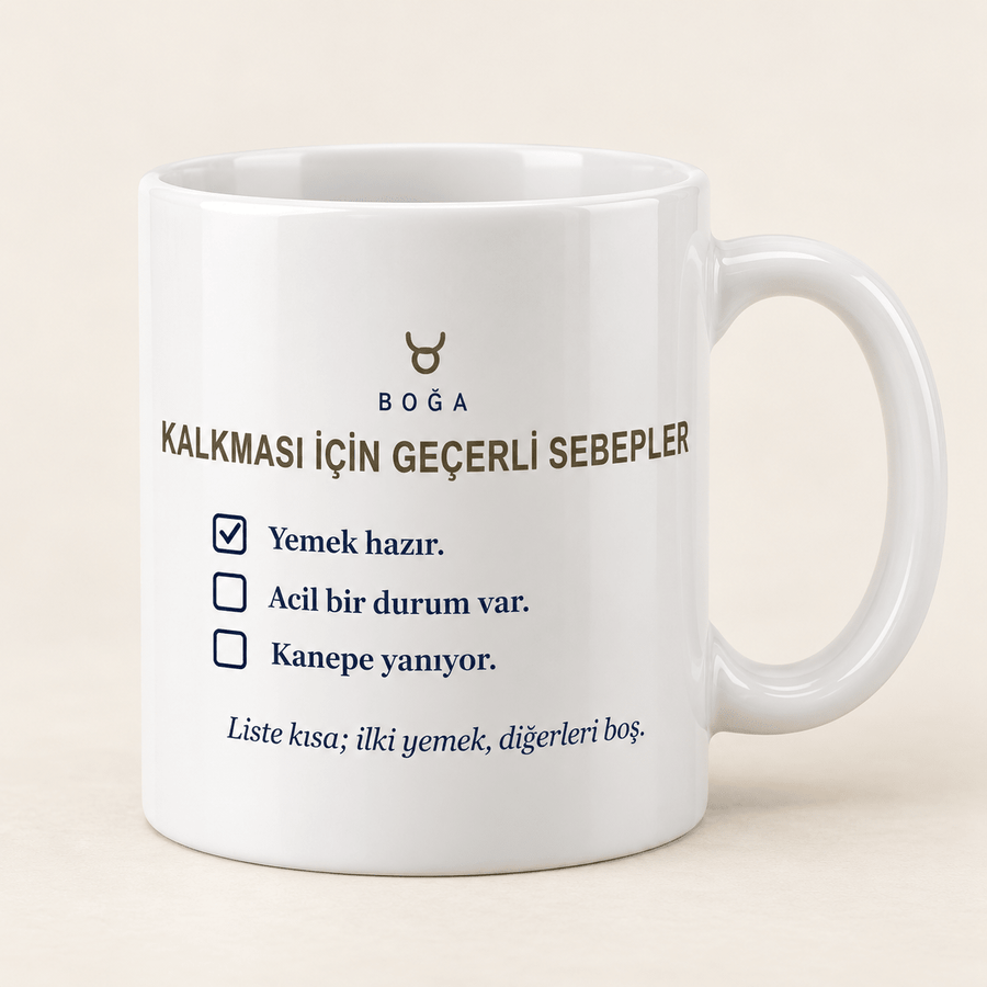 Boğa Burcu Mizahi Kupa - Hediye Kutusu