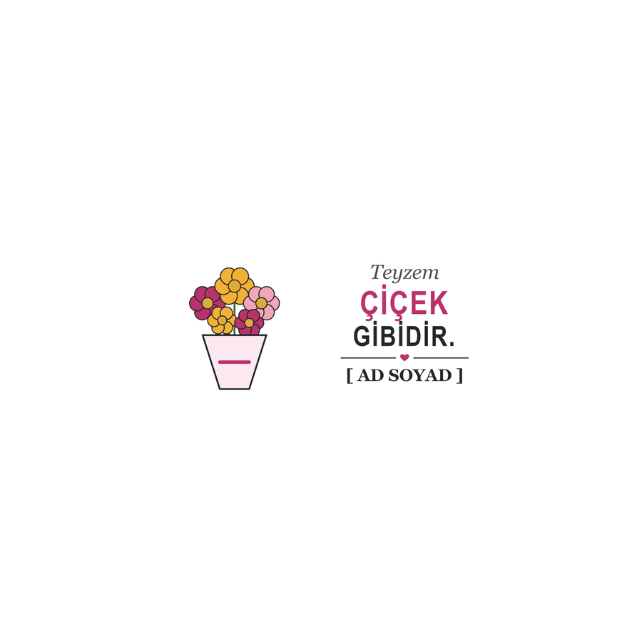 Çiçek Gibi - İsimli Teyze Kupası - Hediye Kutusu