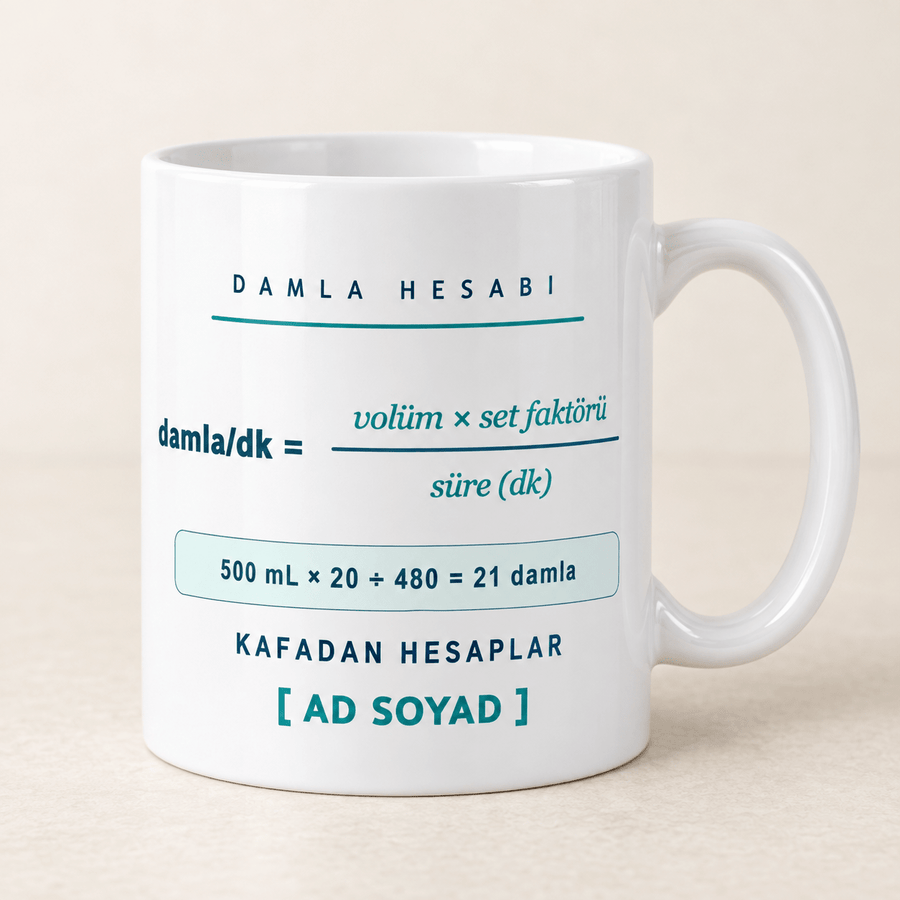 Damla Hesaplı İsimli Hemşire Kupası - Hediye Kutusu