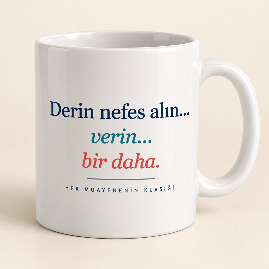 Derin Nefes Alın Yazılı Doktor Kupası - Hediye Kutusu