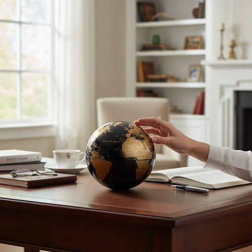 Dönen Dünya Küre Masa Üstü Dekorasyon