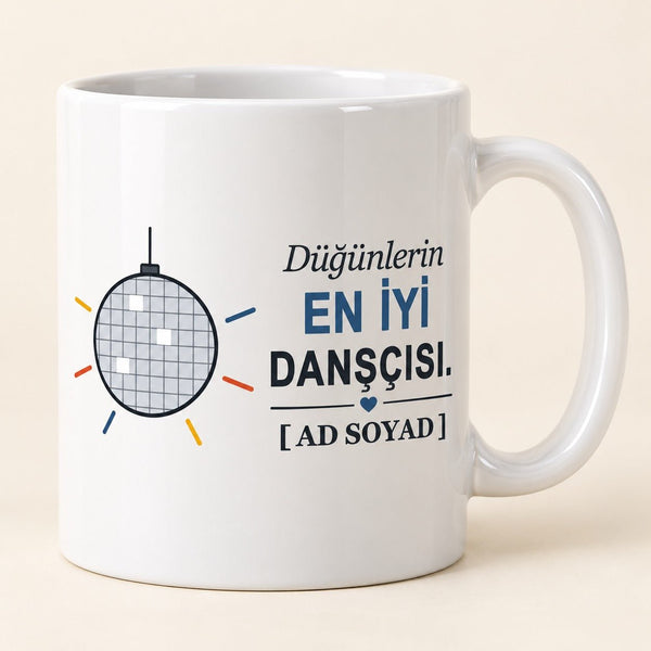 Düğünlerin Dansçısı - İsimli Amca Kupası - Hediye Kutusu