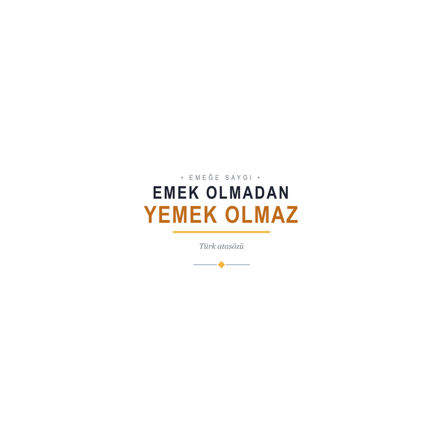 Emek Olmadan Yemek Olmaz Yazılı Kupa - Hediye Kutusu
