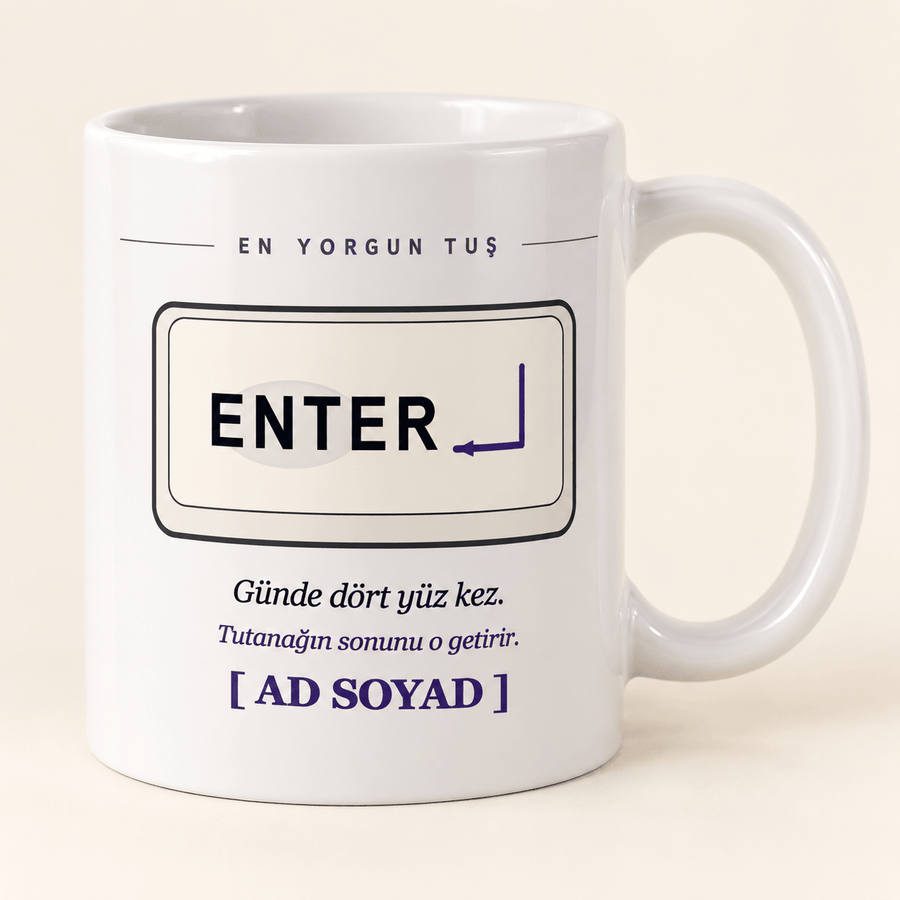 Enter Tuşlu Esprili Zabıt Kâtibi Kupası - Hediye Kutusu
