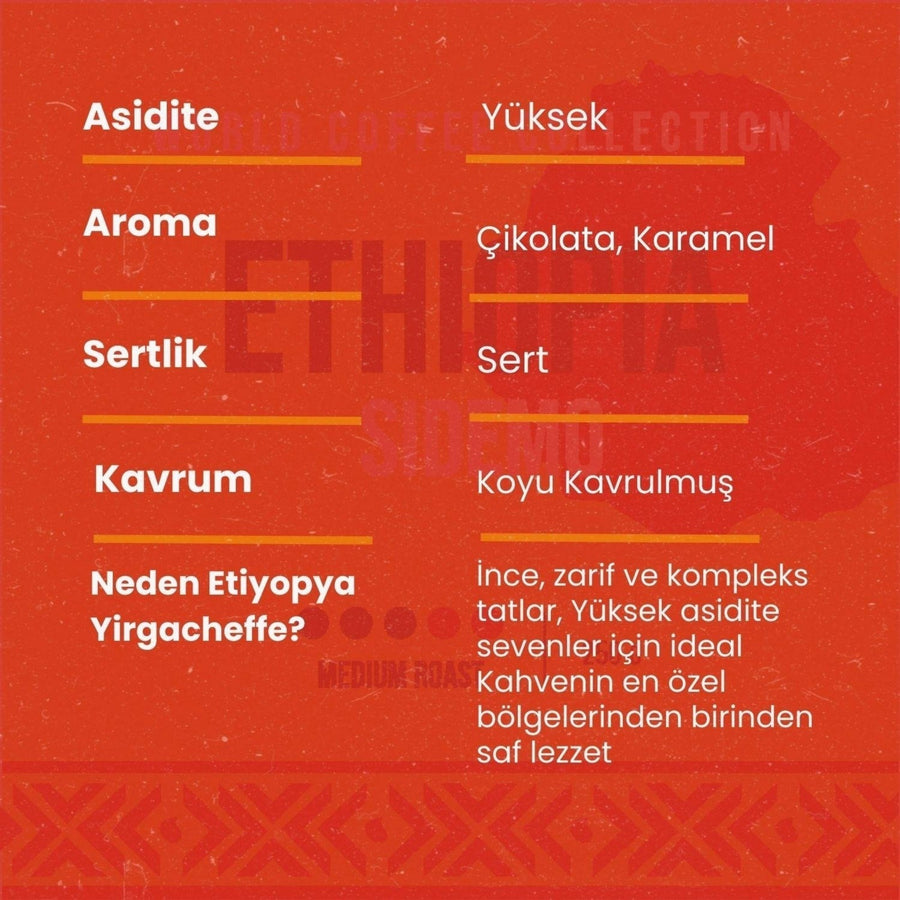 Etiyopya Yirgacheffe Kahve 100 Gr - Hediye Kutusu