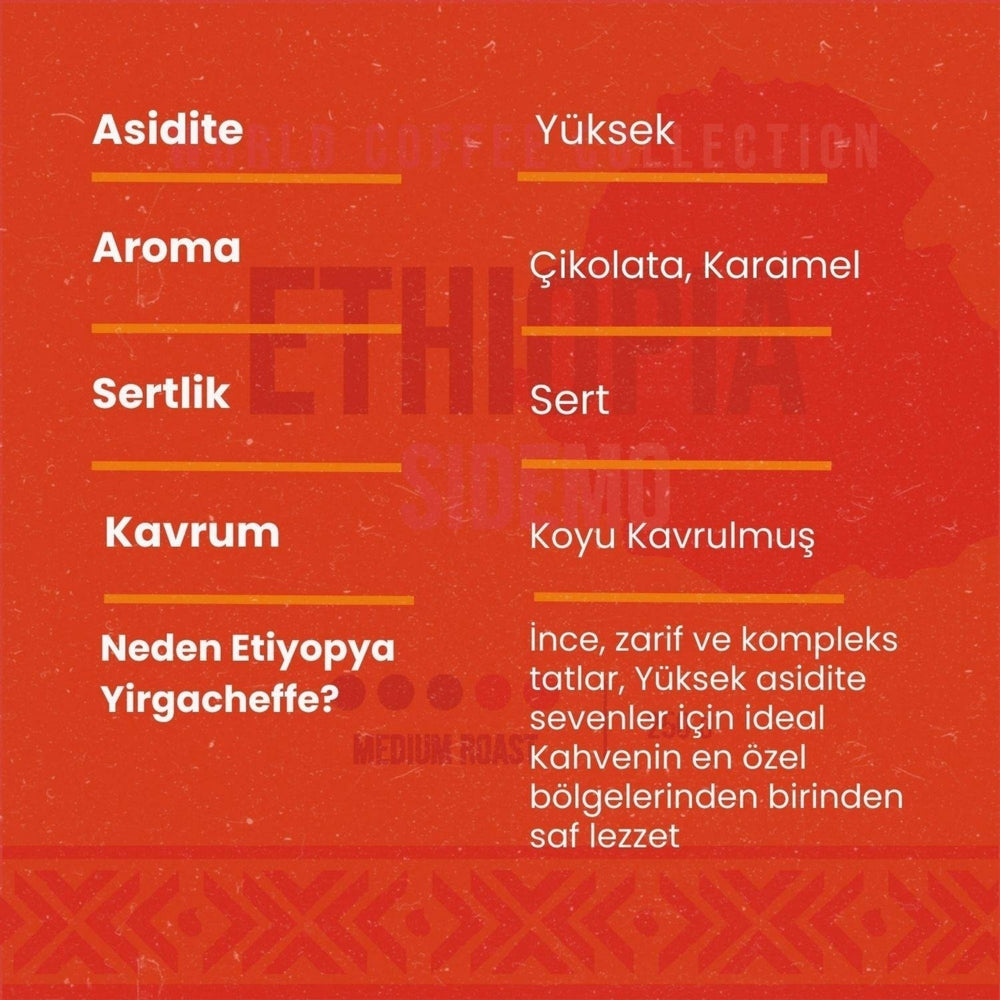 Etiyopya Yirgacheffe Kahve 100 Gr - Hediye Kutusu