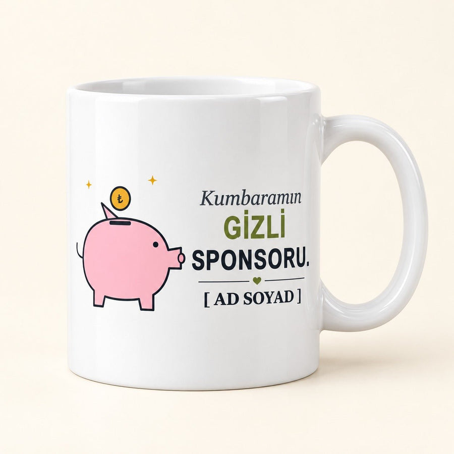 Gizli Sponsor - İsimli Dayı Kupası - Hediye Kutusu