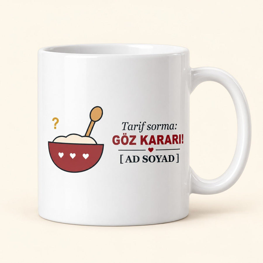 Göz Kararı - İsimli Babaanne Kupası - Hediye Kutusu