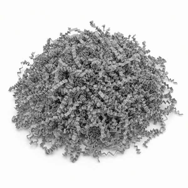 Gri Kırpık Zigzag Dolgu Kağıdı 50gr - Hediye Kutusu