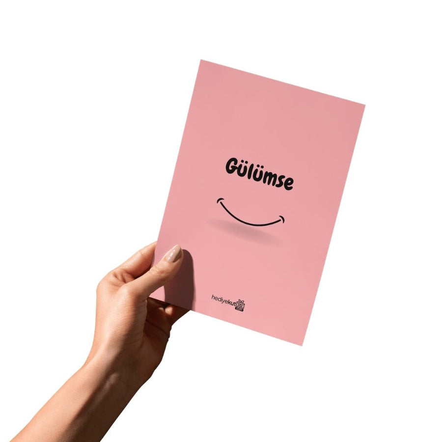 Gülümse Motivasyon Kartı - Hediye Kutusu