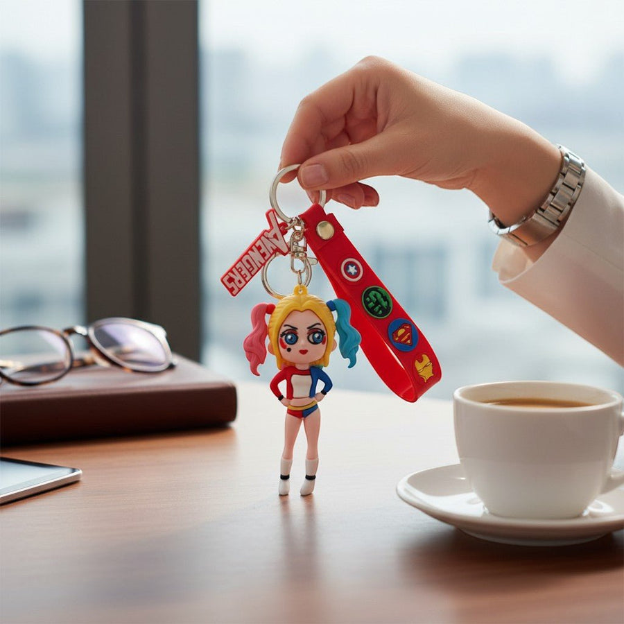 Harley Quinn Silikon Anahtarlık Model 2 - Hediye Kutusu