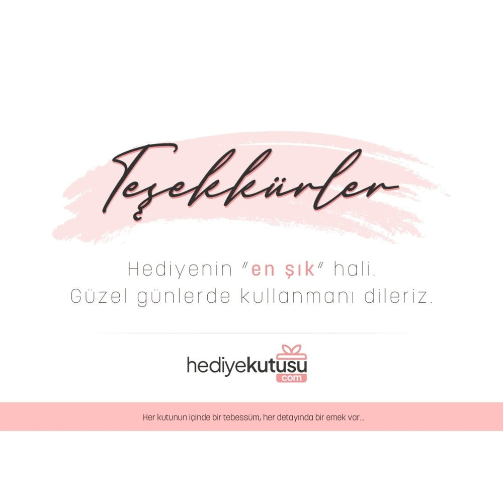 Hediye Kutusu Teşekkür Kartı - Hediye Kutusu