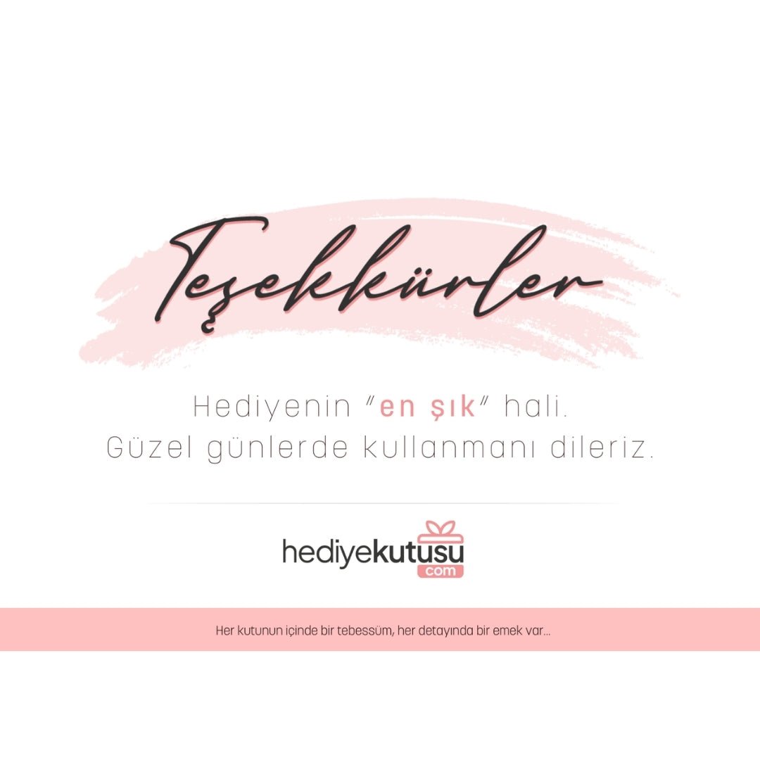 Hediye Kutusu Teşekkür Kartı - Hediye Kutusu