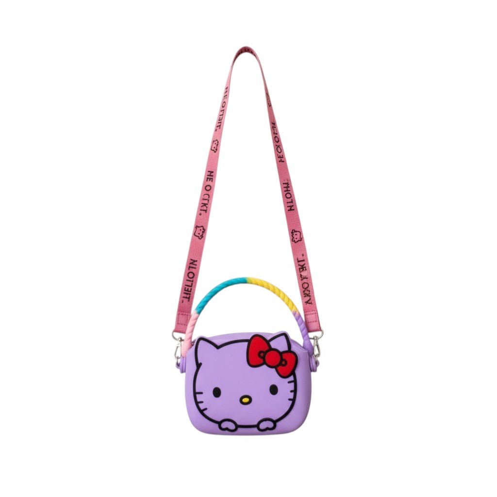 Hello Kitty Silikon Çanta Mor - Hediye Kutusu