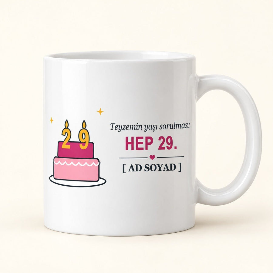 Hep 29 - İsimli Teyze Kupası - Hediye Kutusu
