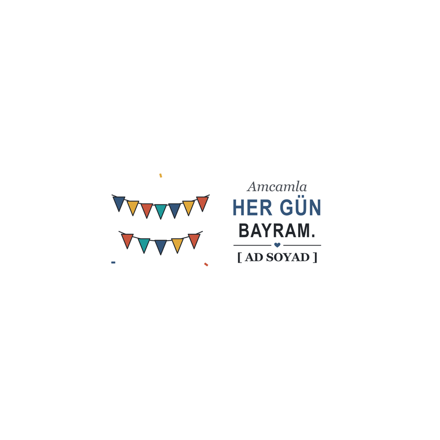 Her Gün Bayram - İsimli Amca Kupası - Hediye Kutusu