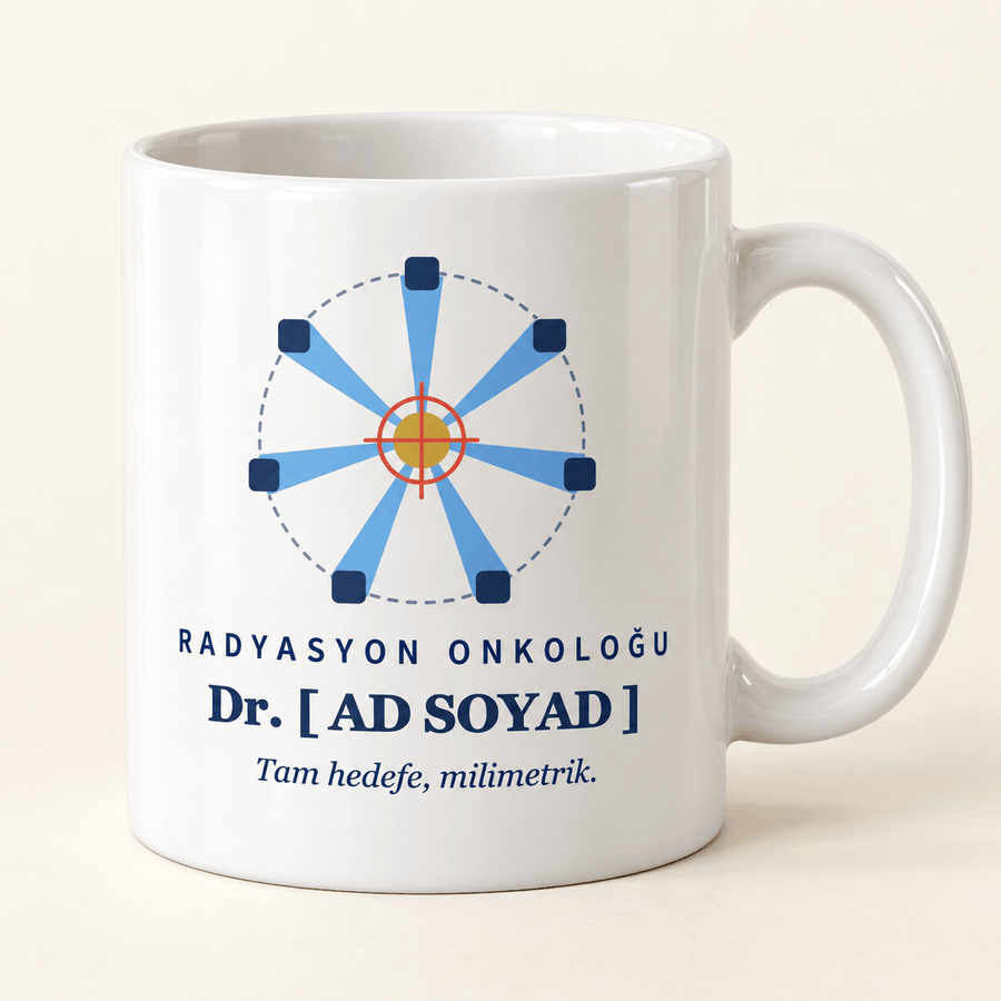 Işın Odaklı İsimli Radyasyon Onkoloğu Kupası - Hediye Kutusu