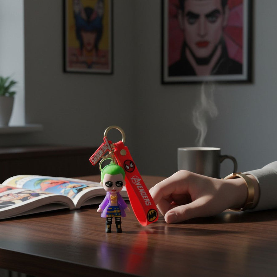 Joker Silikon Anahtarlık DC Karakter - Hediye Kutusu