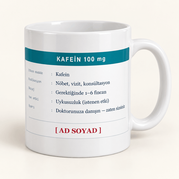 Kafein Prospektüsü İsimli Doktorlar Günü Kupası - Hediye Kutusu
