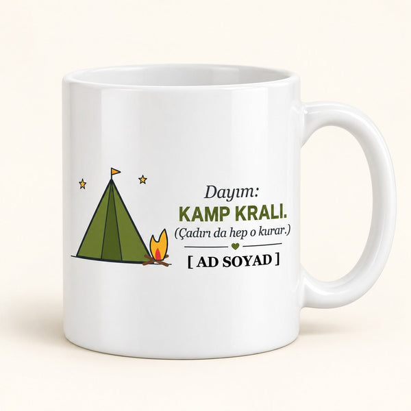 Kamp Kralı - İsimli Dayı Kupası - Hediye Kutusu