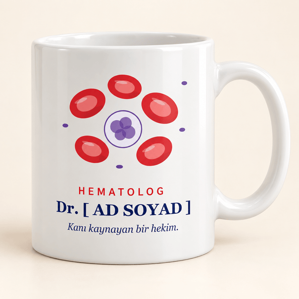 Kan Hücreli İsimli Hematolog Kupası - Hediye Kutusu