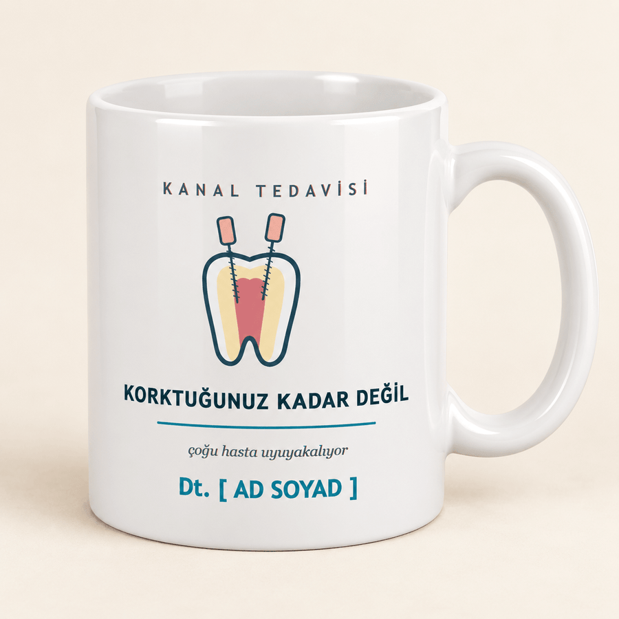Kanal Tedavili İsimli Diş Hekimi Kupası - Hediye Kutusu