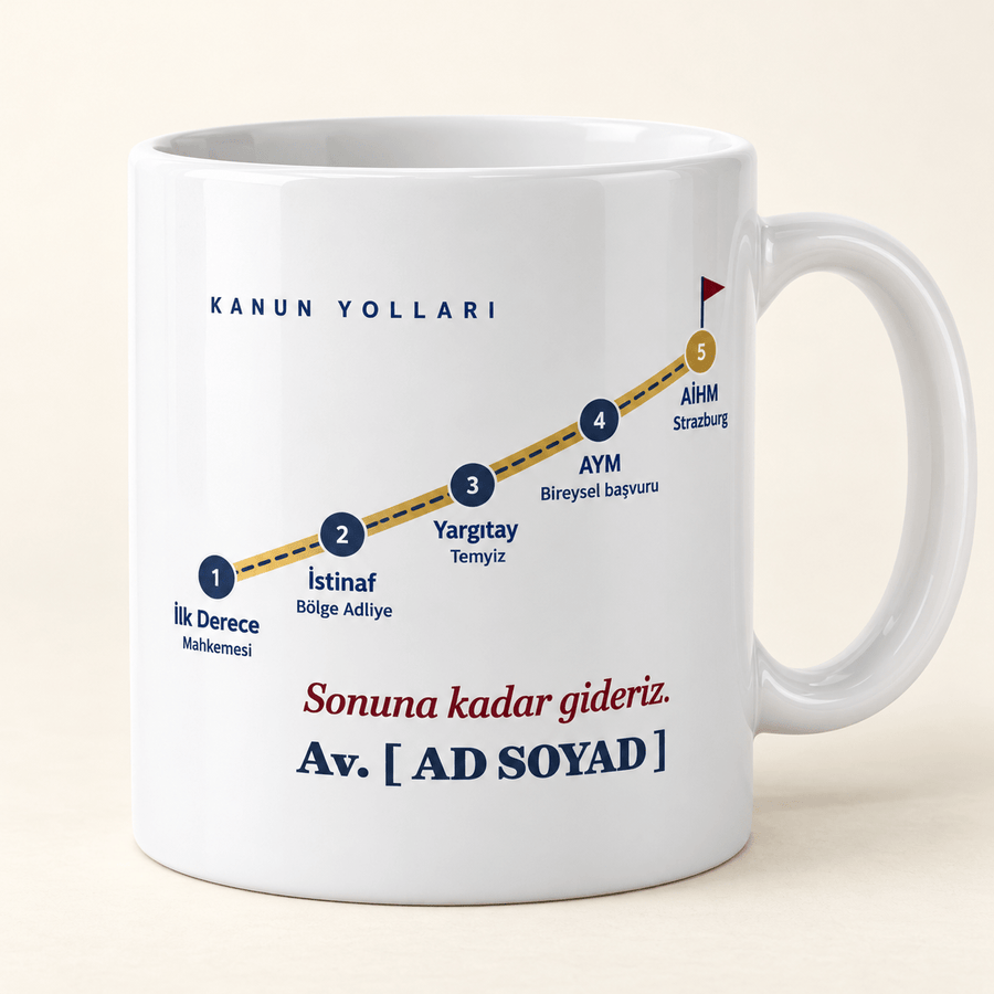 Kanun Yolları İsimli Avukat Kupası - Hediye Kutusu
