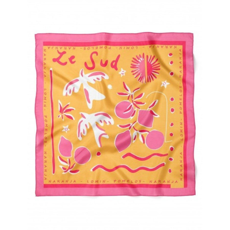 Kuş ve Meyve Desen Bandana - Hediye Kutusu