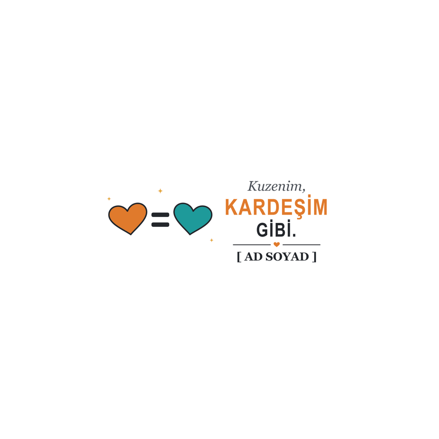 Kuzenim Kardeşim Gibi - İsimli Kuzen Kupası - Hediye Kutusu