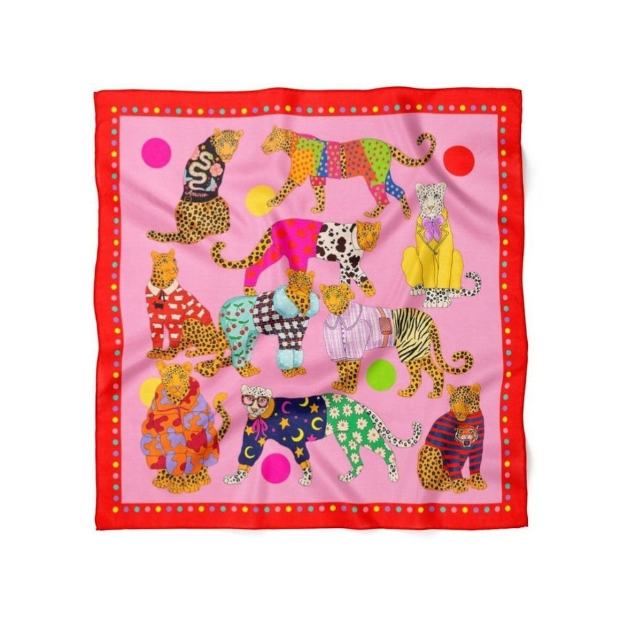 Leopar Desen Bandana Fular - Hediye Kutusu