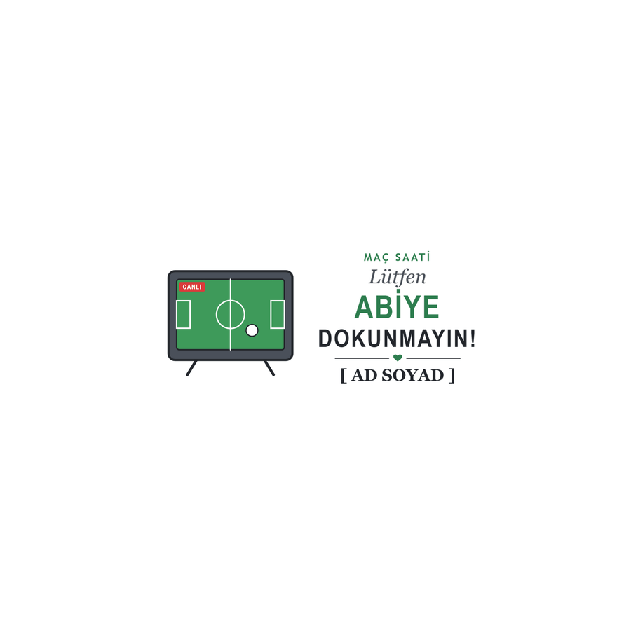 Maç Saati - İsimli Abi Kupası - Hediye Kutusu