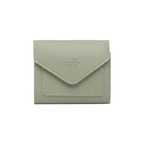 Mint Yeşili Zarf Çıtçıtlı Cüzdan - Hediye Kutusu