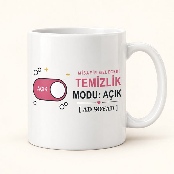Misafir Modu - İsimli Anne Kupası - Hediye Kutusu
