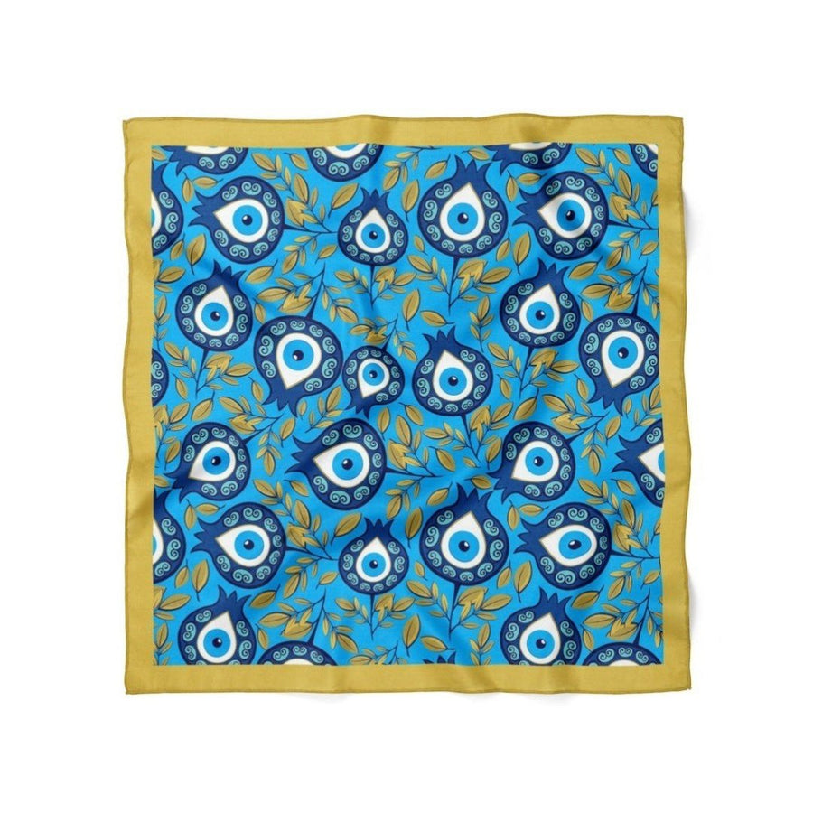 Nazar Boncuğu Desenli Bandana - Hediye Kutusu