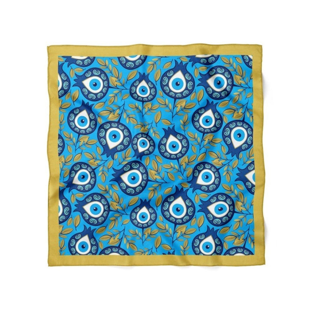 Nazar Boncuğu Desenli Bandana - Hediye Kutusu