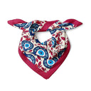 Nazar Boncuğu Desenli Bordo Bandana - Hediye Kutusu