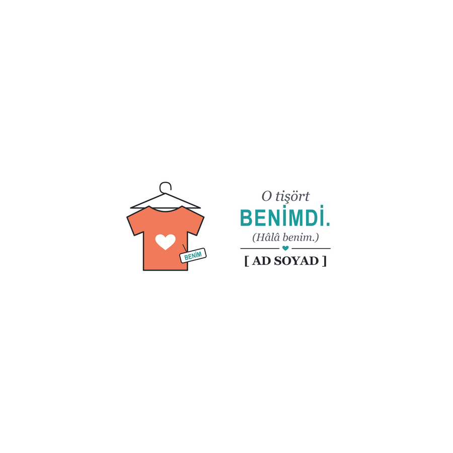 O Tişört Benimdi - İsimli Kardeş Kupası - Hediye Kutusu