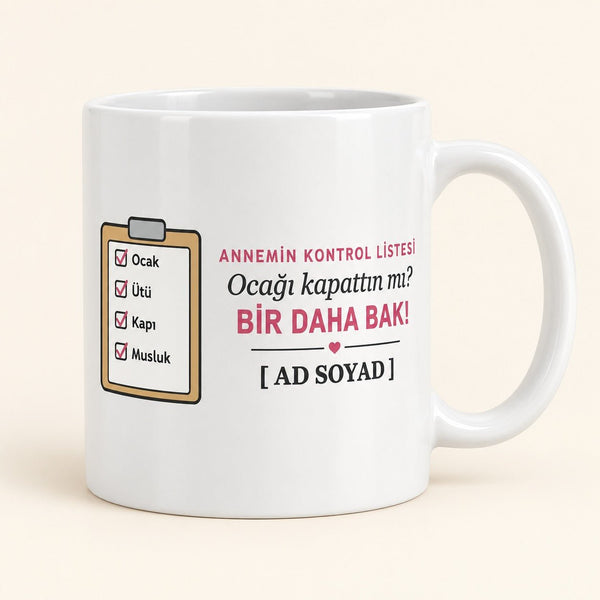 Ocağı Kapattın mı? - İsimli Anne Kupası - Hediye Kutusu