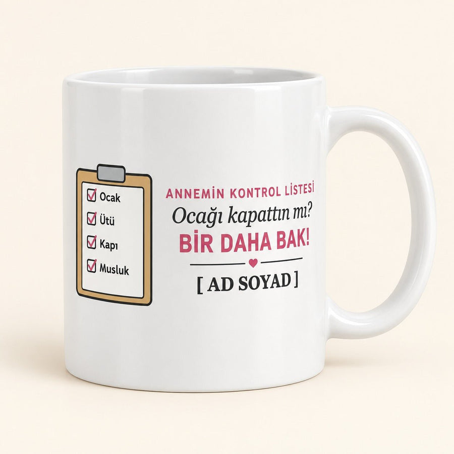 Ocağı Kapattın mı? - İsimli Anne Kupası - Hediye Kutusu